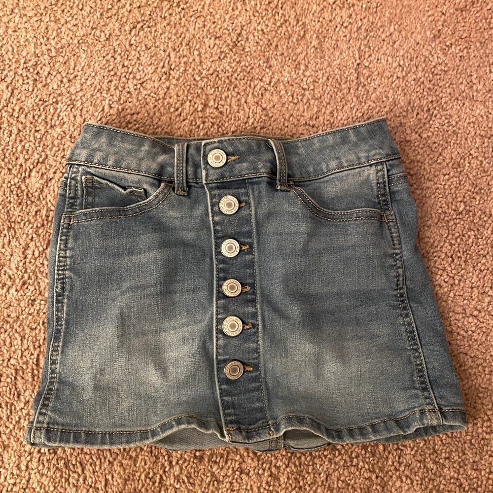 Button down Jean skirt